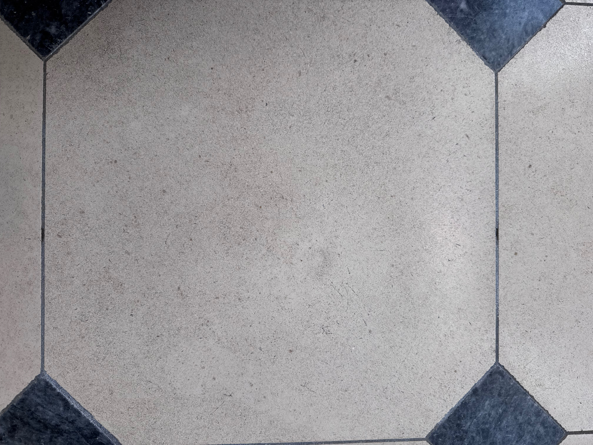 Limestone tile after restoration — clean, even and refreshed