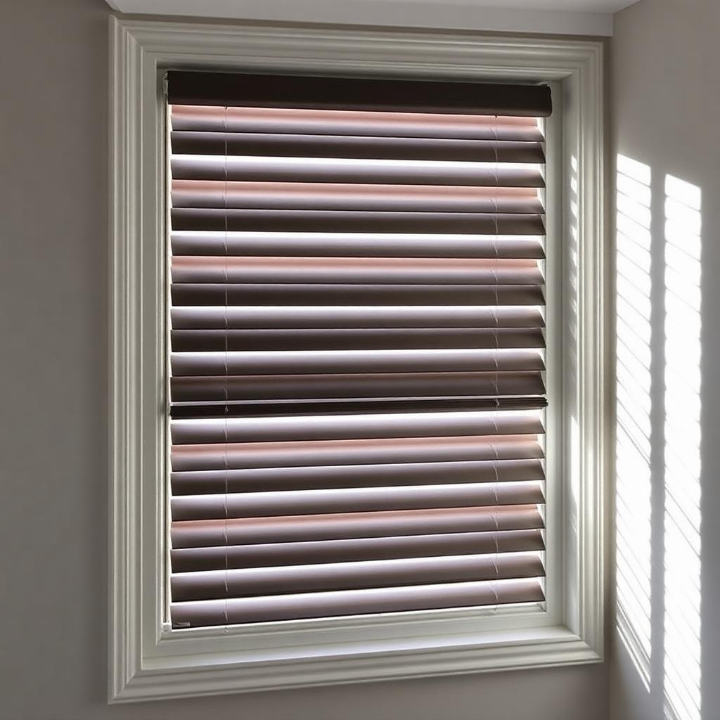 Freshly cleaned window blinds in a bright interior